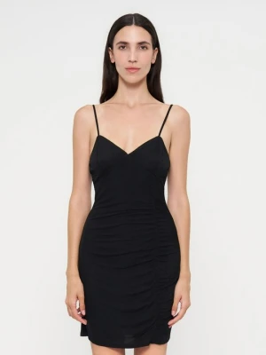 Sukienka letnia Armani Exchange czarny melanż
