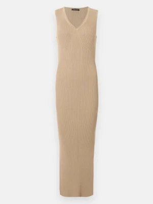 Sukienka letnia Armani Exchange piaskowy