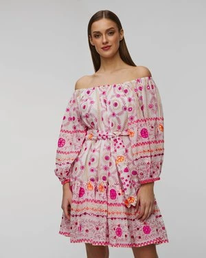 Sukienka letnia damska Juliet Dunn Boho z haftem