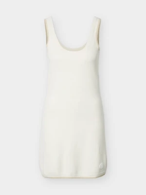 Sukienka sportowa EA7 Emporio Armani mleczny
