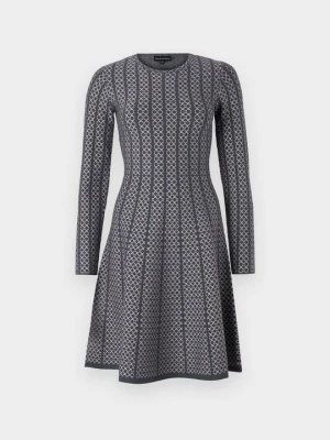 Sukienka letnia Emporio Armani ciemnoszary