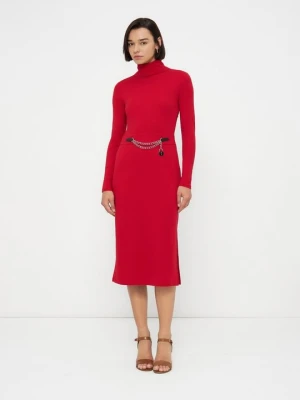 Sukienka letnia Lauren Ralph Lauren czerwony