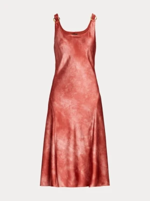 Sukienka letnia Lauren Ralph Lauren czerwony
