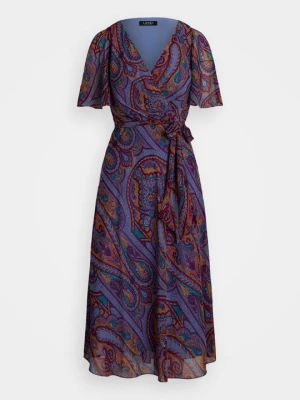 Sukienka letnia Lauren Ralph Lauren fioletowy