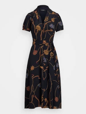 Sukienka letnia Lauren Ralph Lauren granatowy