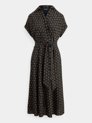 Sukienka letnia Lauren Ralph Lauren granatowy