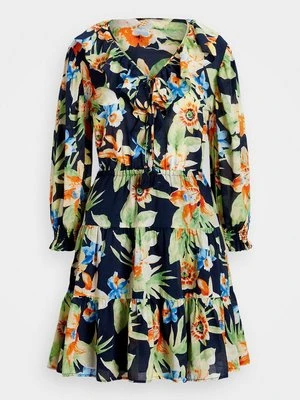 Sukienka letnia Lauren Ralph Lauren granatowy