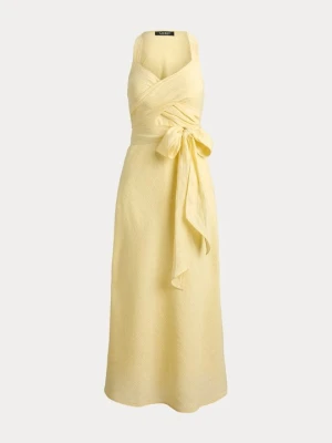 Sukienka letnia Lauren Ralph Lauren żółty