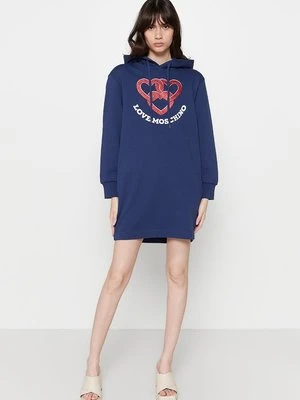 Sukienka letnia LOVE MOSCHINO niebieski