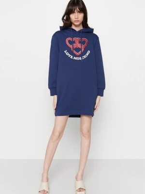 Sukienka letnia LOVE MOSCHINO niebieski