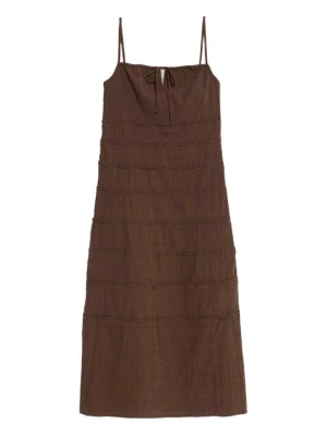 Sukienka letnia Marks & Spencer brązowy