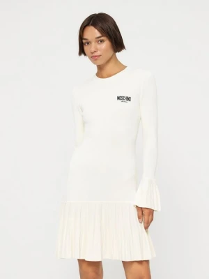 Sukienka letnia MOSCHINO mleczny