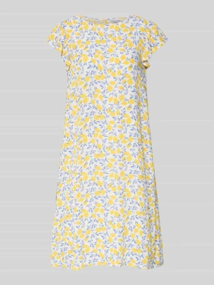 Sukienka letnia o kroju regular fit z czystej wiskozy model 'BARRI' Pieces