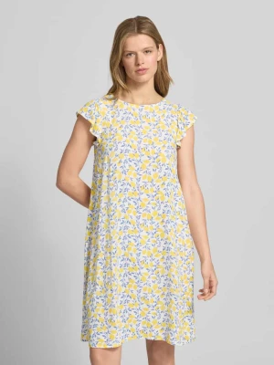 Sukienka letnia o kroju regular fit z czystej wiskozy model 'BARRI' Pieces