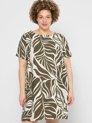 Sukienka letnia ONLY Carmakoma khaki