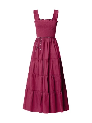 Sukienka letnia Pepe Jeans bordowy