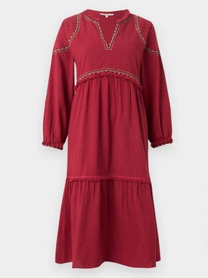 Sukienka letnia Pepe Jeans bordowy