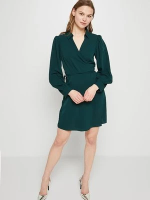 Sukienka letnia Pieces ciemnozielony