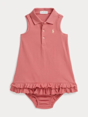 Sukienka letnia Polo Ralph Lauren jasnoczerwony