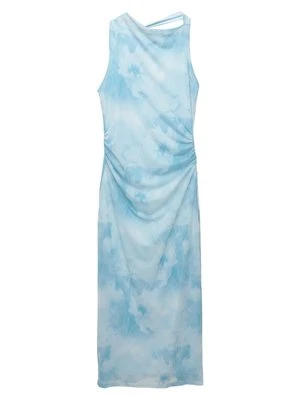 Sukienka letnia PULL&BEAR niebieski melanż