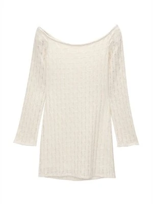 Sukienka letnia PULL&BEAR beżowy