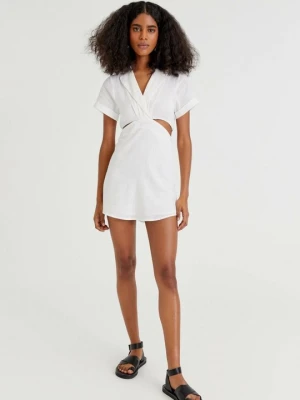Sukienka letnia PULL&BEAR biały