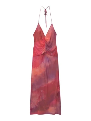 Sukienka letnia PULL&BEAR różowy