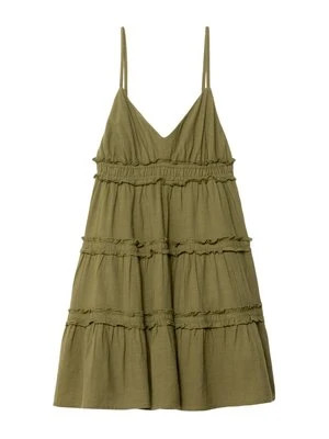Sukienka letnia Stradivarius khaki