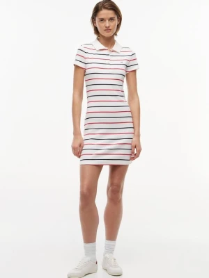 Sukienka letnia Tommy Jeans mleczny