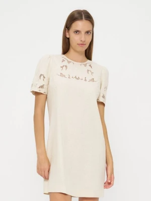 Sukienka letnia TWINSET mleczny