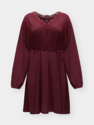 Sukienka letnia Vero Moda bordowy