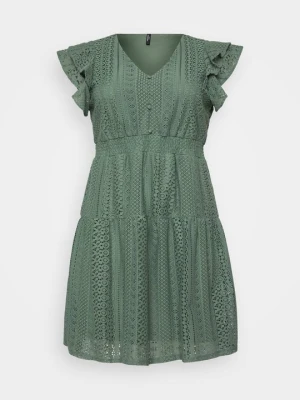 Sukienka letnia Vero Moda khaki