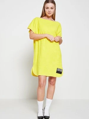 Sukienka letnia Versace Jeans Couture żółty