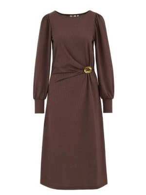 Sukienka letnia WE Fashion ciemnobrązowy