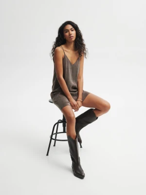 SUKIENKA LEXI CZEKOLADOWA XS - Flawless