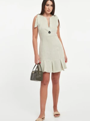 Sukienka lniana ARMANI EXCHANGE