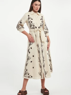 Sukienka lniana Banda MARELLA