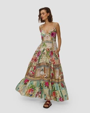 Sukienka Lniana Damska Camilla Tiered Bodice