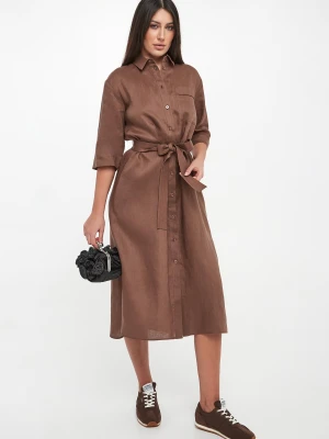 Sukienka lniana szmizjerka Tabella MM