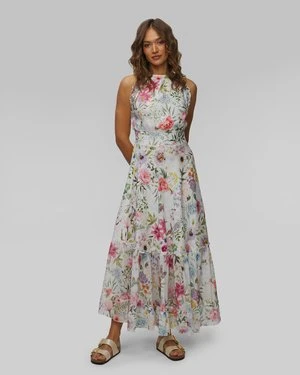 Sukienka Lniana W Kwiaty Damska Positano Couture Stelo