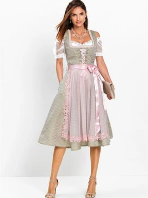 Sukienka ludowa z perełkami (2 części) bonprix