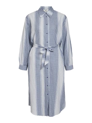 Object Sukienka "Malina" w kolorze niebiesko-białym rozmiar: 36