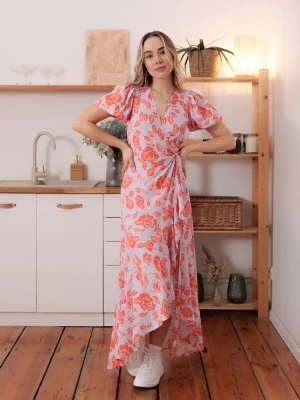 Sukienka Marline Orange Flowers LAURELLA