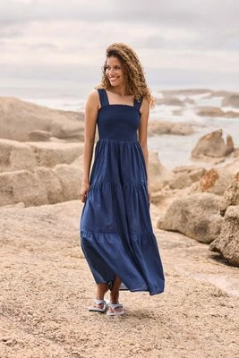 Sukienka maxi damska Mabel - Navy Animal