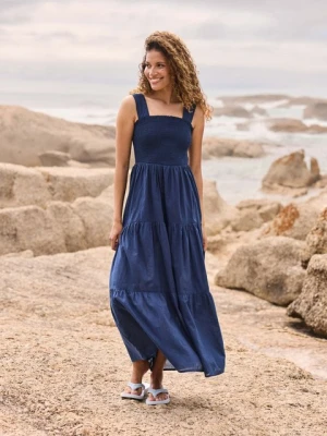 Sukienka maxi damska Mabel - Navy Animal