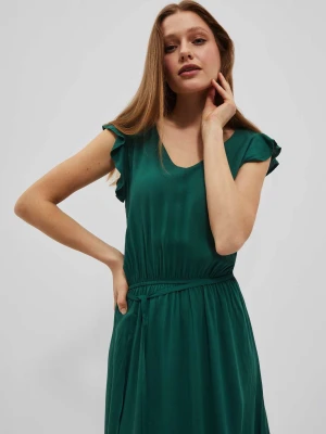 Sukienka maxi malachitowa Moodo
