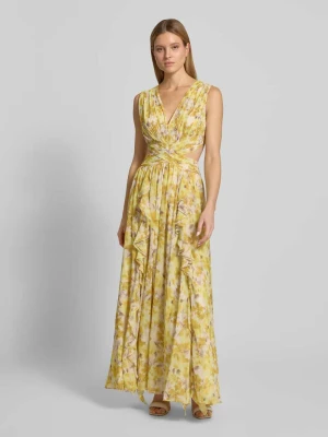 Sukienka maxi o kroju regular fit z kwiatowym nadrukiem na całej powierzchni ADLYSH