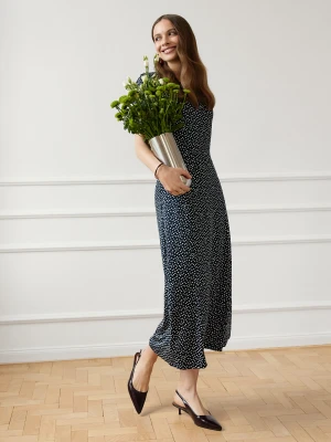 Sukienka maxi w groszki Top Secret