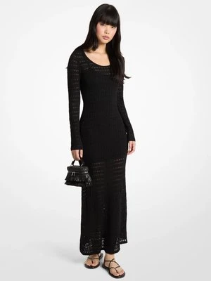 Sukienka maxi z elastycznej dzianiny pointelle MICHAEL Michael Kors