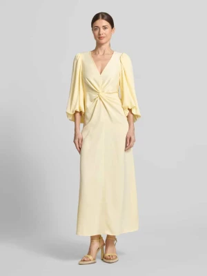 Sukienka maxi z rękawami balonowymi model 'THEA' YAS